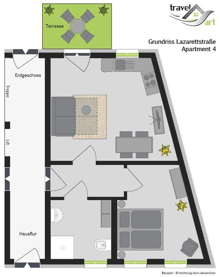 Travel Art Boardinghouse Aparthotel Нойрупин Екстериор снимка